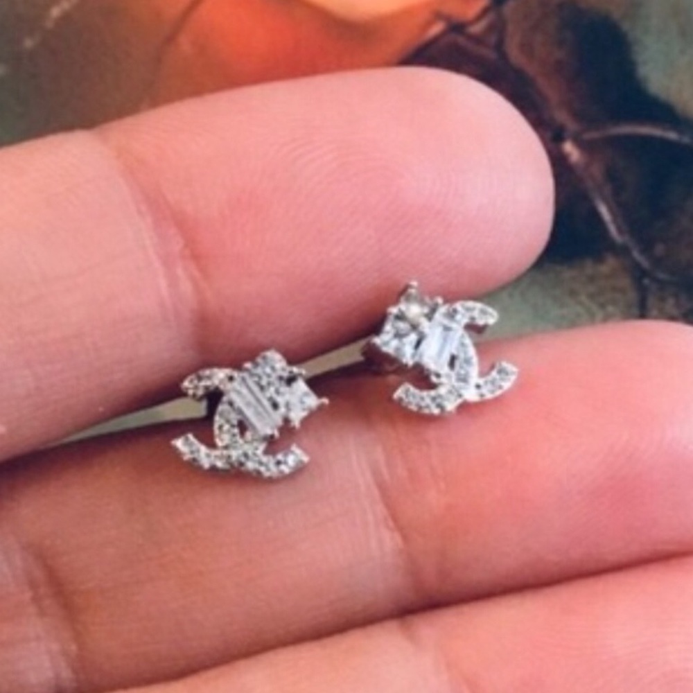 SILVER 925 STAMPED STUD EARRINGS